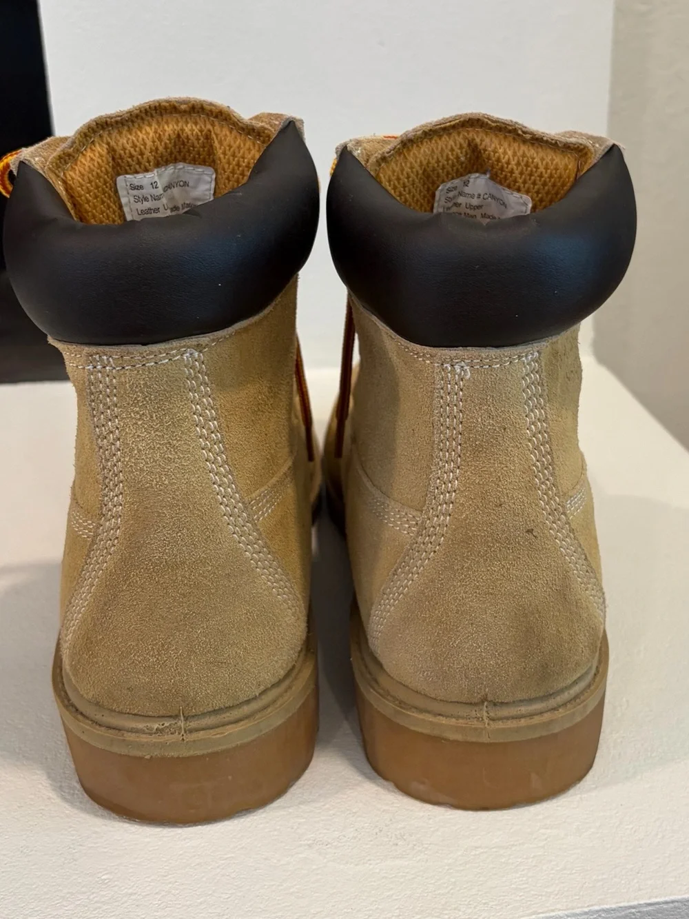 Coleman Sz 12 Tan Suede Waterproof Insulated Oil Resistant Steel Toe Work Boots